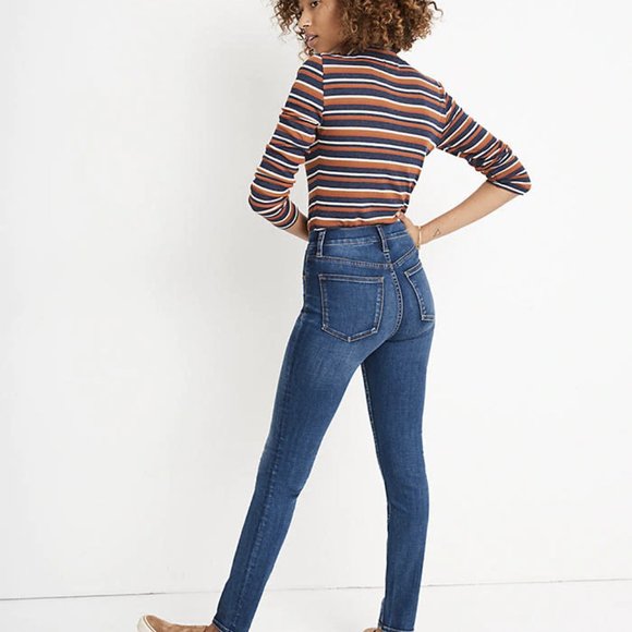 Madewell Petite 10" High-Rise Skinny THERMOLITE® - Picture 2 of 7